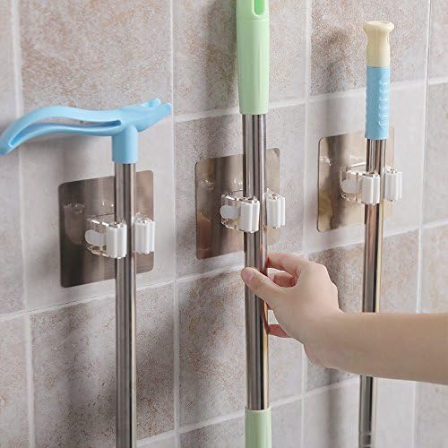 Wall Mounted Mop Holder | 4 Pieces