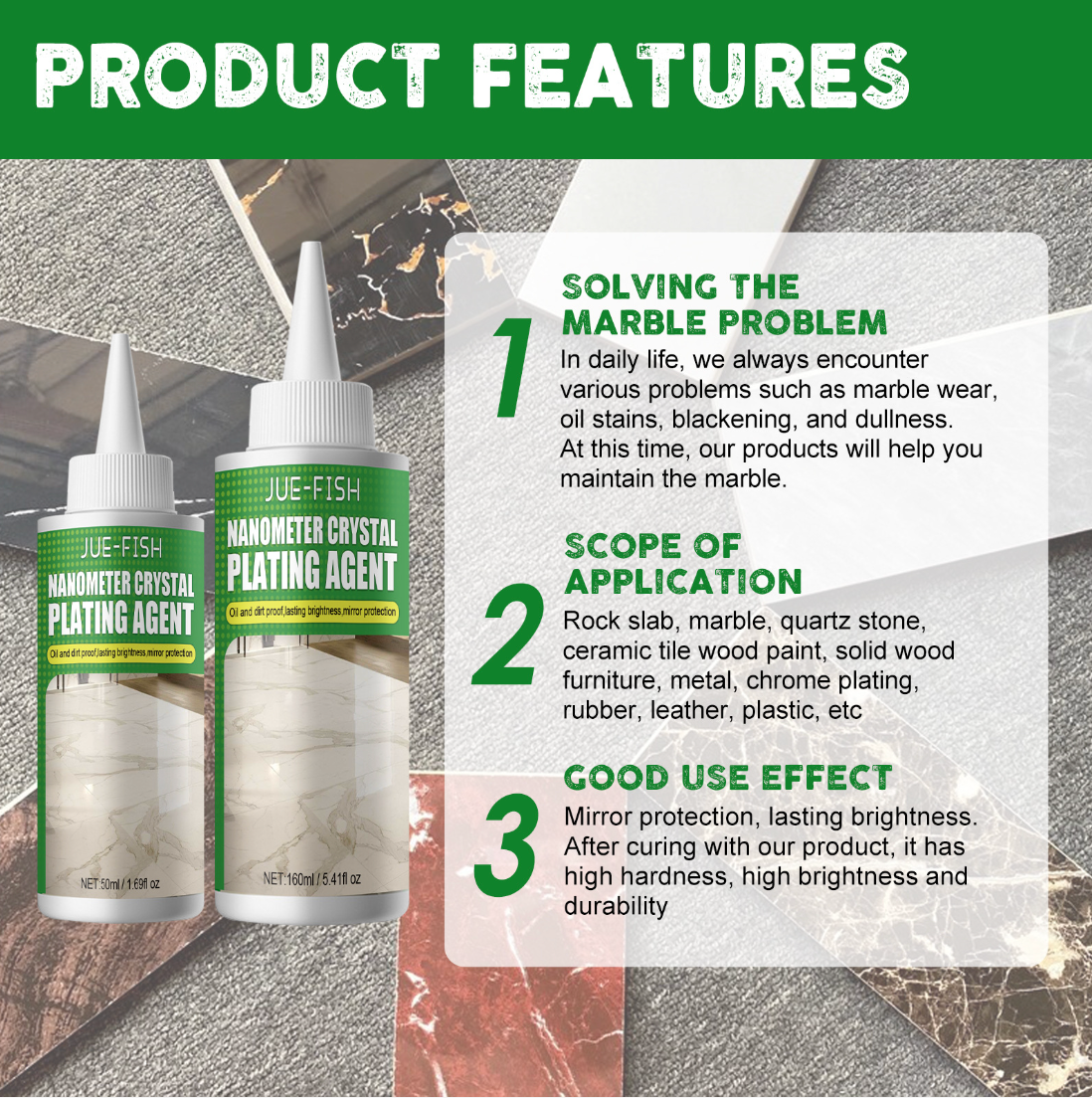 Marble Polishing Agent + Free Sponge