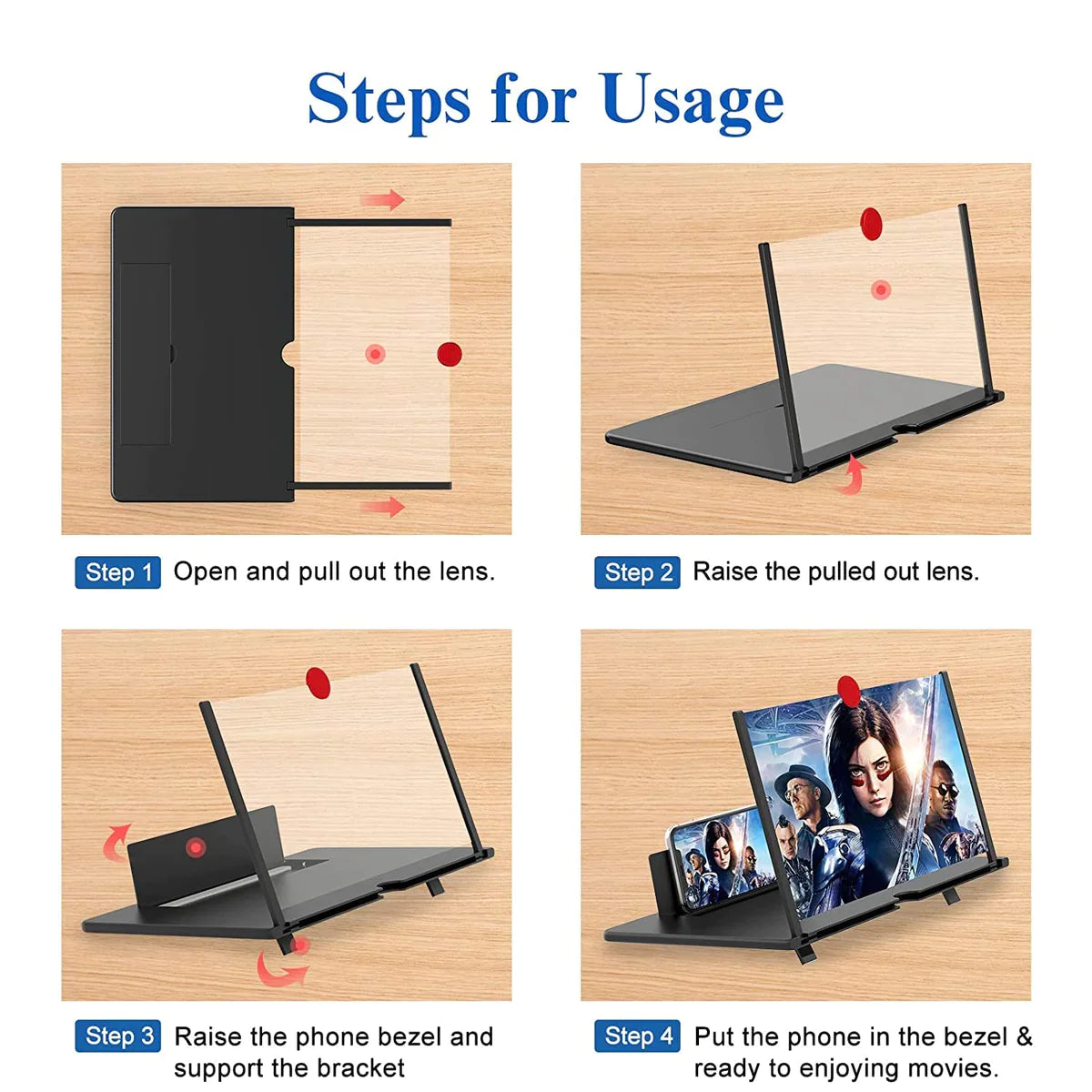 3D Phone Magnifier | Instant Large Screen