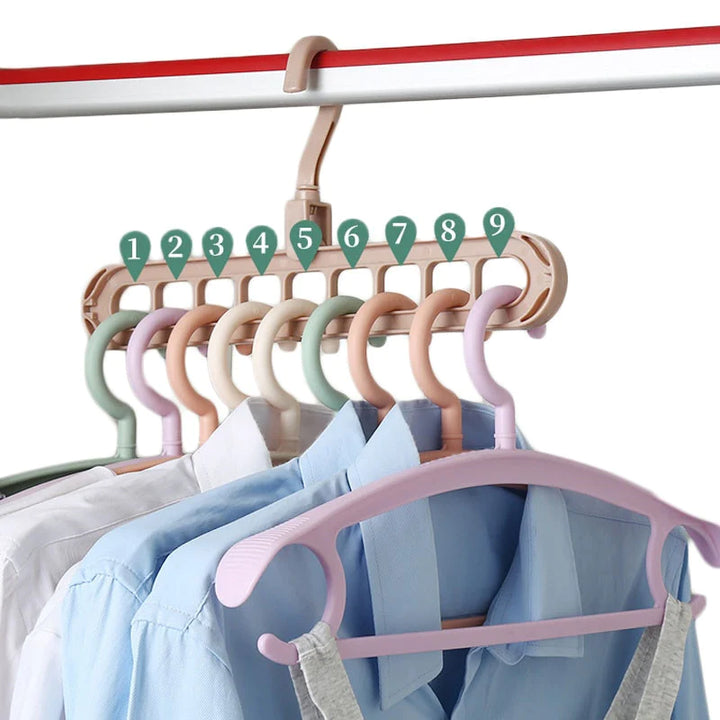 9-Hole Space Saving Hanger | 5 Pieces